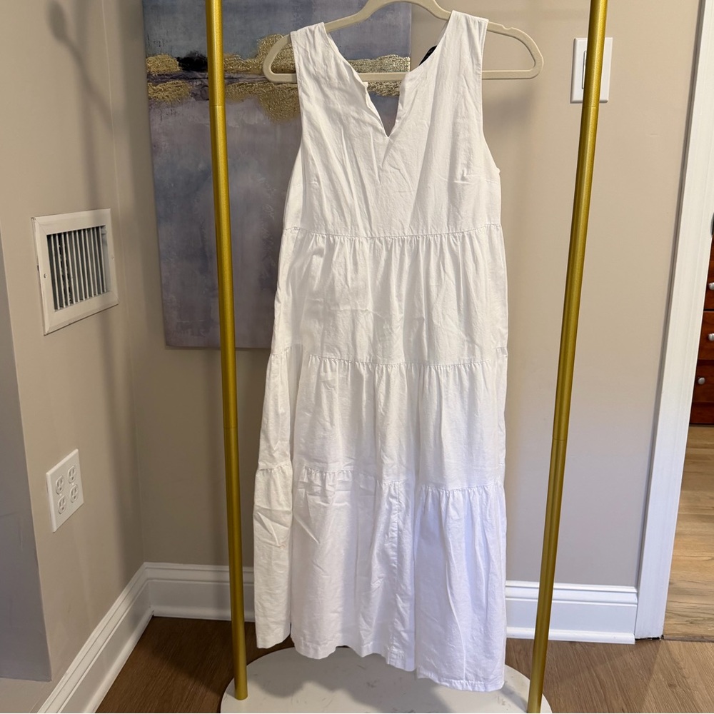 Banana Republic Cream Organic Cotton Dress